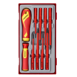 TENG 10PCE 1000 VOLT SCREWDRIVER SET FL-PH-PZ - TC-TRAY