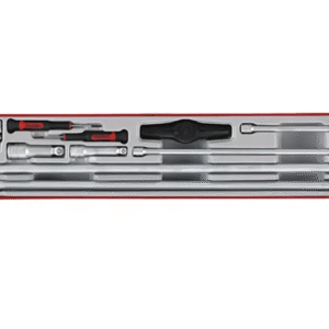 TENG 13PCE 1/4-3/8-1/2" DR. EXT BAR & ACC SET - TTX-TRAY