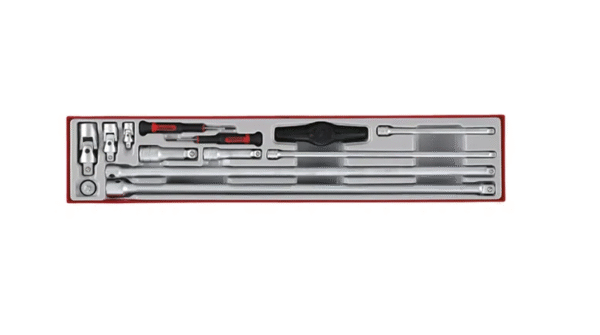 TENG 13PCE 1/4-3/8-1/2" DR. EXT BAR & ACC SET - TTX-TRAY