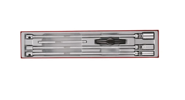 TENG 5PCE 3/8" DR. SPARK PLUG LONG SOCKET SET - TTX-TRAY