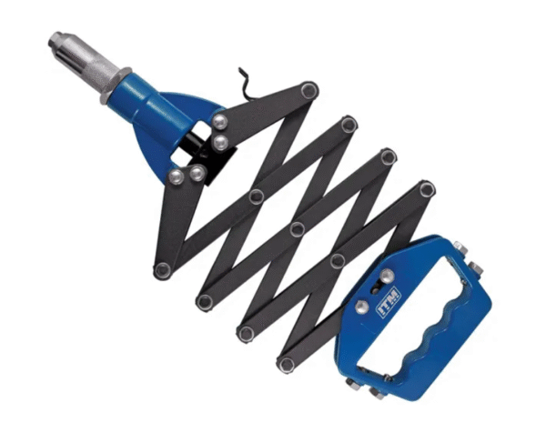 ITM RIVETER, LAZY TONG 3 JAW, 3.2 TO 6.4MM NOZZLES