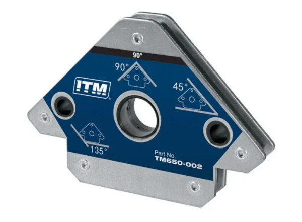 MULTI-ANGLE WELDING MAGNET, 25KGS FORCE, 90MM, 45°,90° & 135°