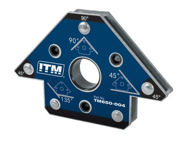 MULTI-ANGLE WELDING MAGNET, 35KGS FORCE, 100MM, 45°,90° & 135°, COMPACT & POWERFUL NdFeB MAGNET