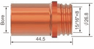 NOZZLE 16MM 400AMP FIXED TW PK2