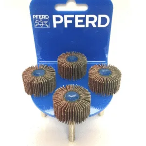 PFERD 30 x 15mm 60-Grit Mounted Flap Wheel - 4 Piece