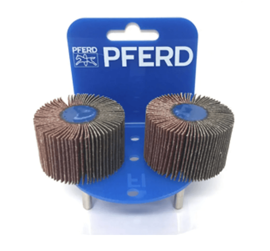 PFERD 50 x 30mm 60-Grit Mounted Flap Wheel - 2 Piece