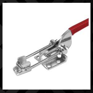 LATCH, FLANGED BASE, STRAIGHT HANDLE