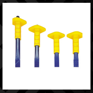 OCTAGONAL COLD CHISELS WITH GRIP GUARD