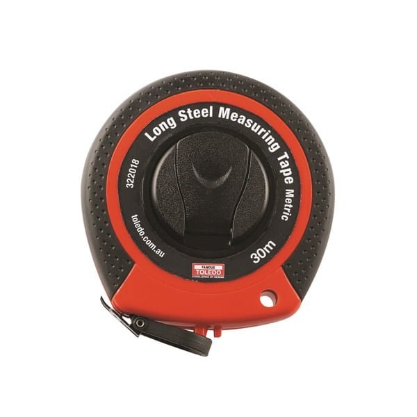 TOLEDO MEASURING TAPE LONG STEEL 30M