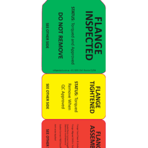 3 Stage TUFFA Flange Tags (25% 50% 75% 100%)